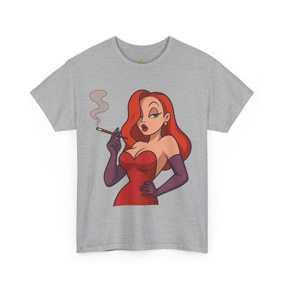 Vert Jessica Rabbit Vintage Style Unisex Cotton Graphic T-Shirt