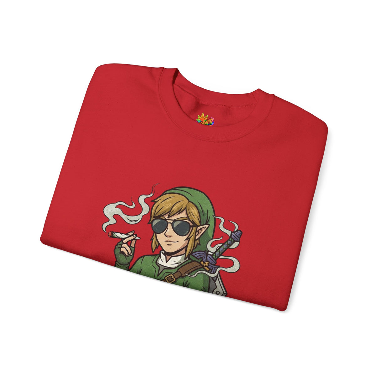 Vert Link Smoker Vintage Style Unisex Graphic Crewneck Sweatshirt