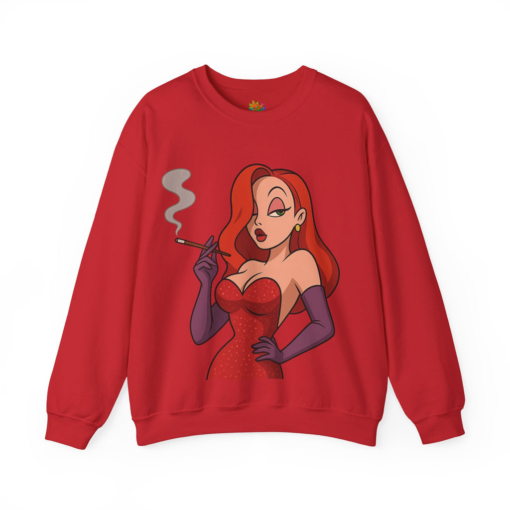 Vert Jessica Rabbit Vintage Style Unisex Graphic Crewneck Sweatshirt