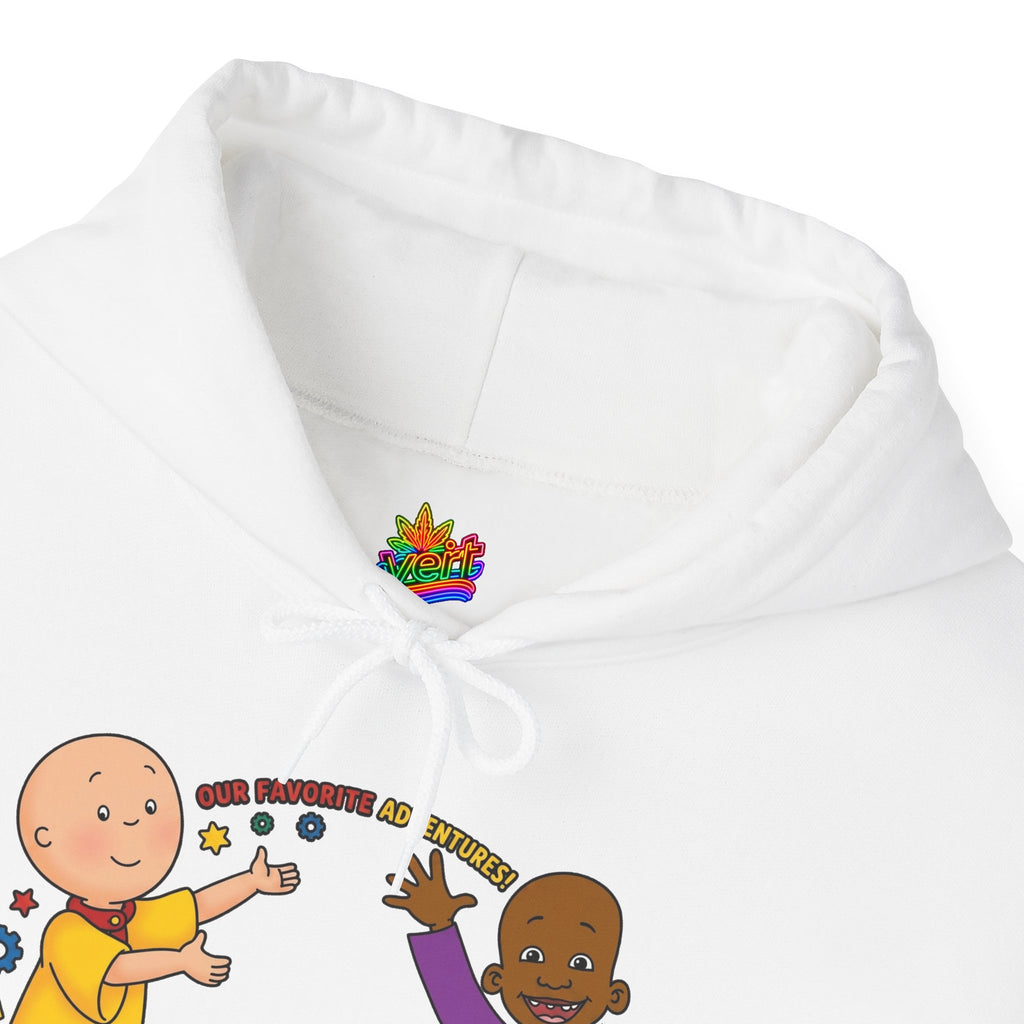 Vert Little Bill & Caillou Vintage Style Unisex Graphic Hoodie