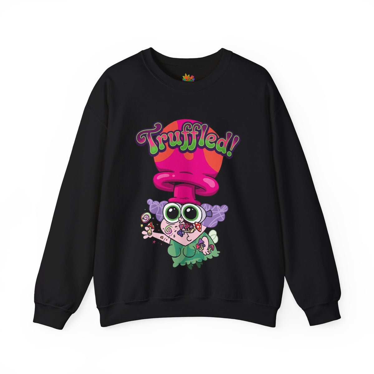 Vert Truffles Psychedelic Vintage Style Unisex Graphic Crewneck Sweatshirt