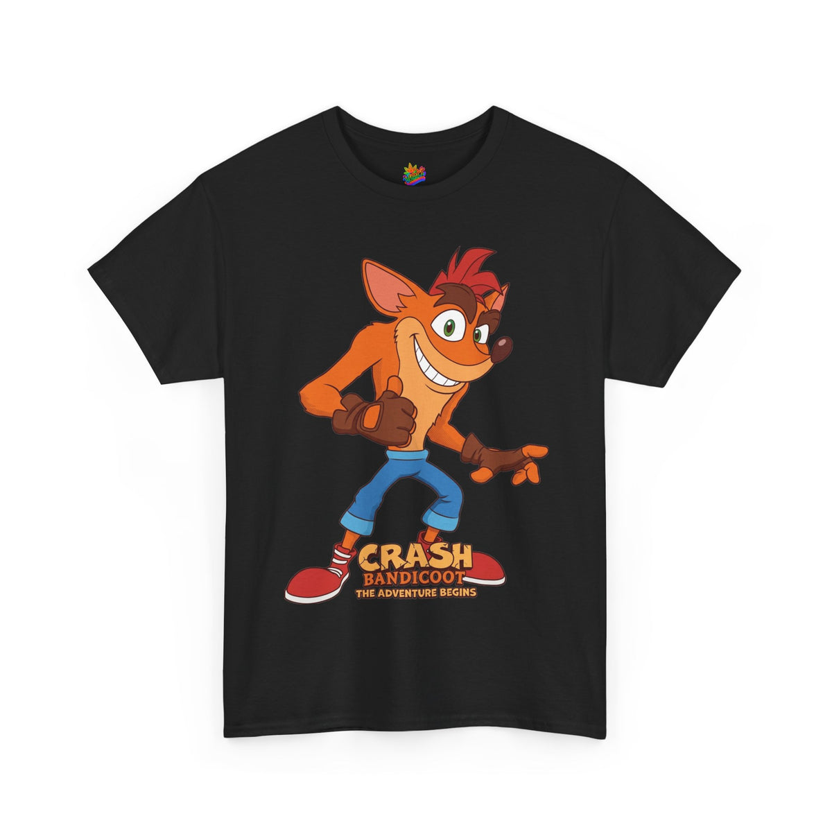 Vert Crash Bandicoot Vintage Style Unisex Cotton Graphic T-Shirt