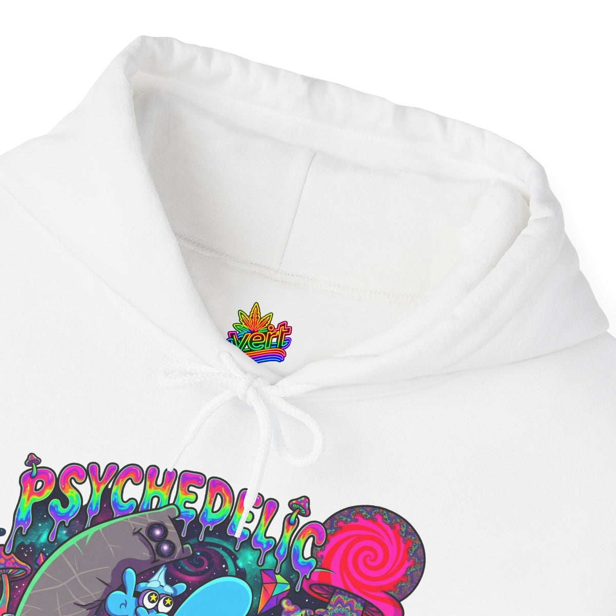 Vert Chowder Psychedelic Vintage Style Unisex Graphic Hoodie