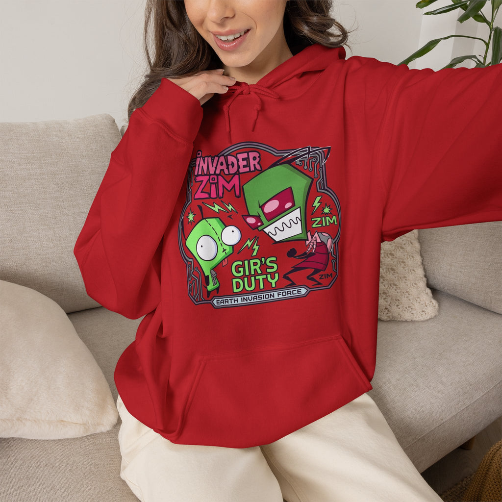 Vert Invader Zim Vintage Style Unisex Graphic Hoodie