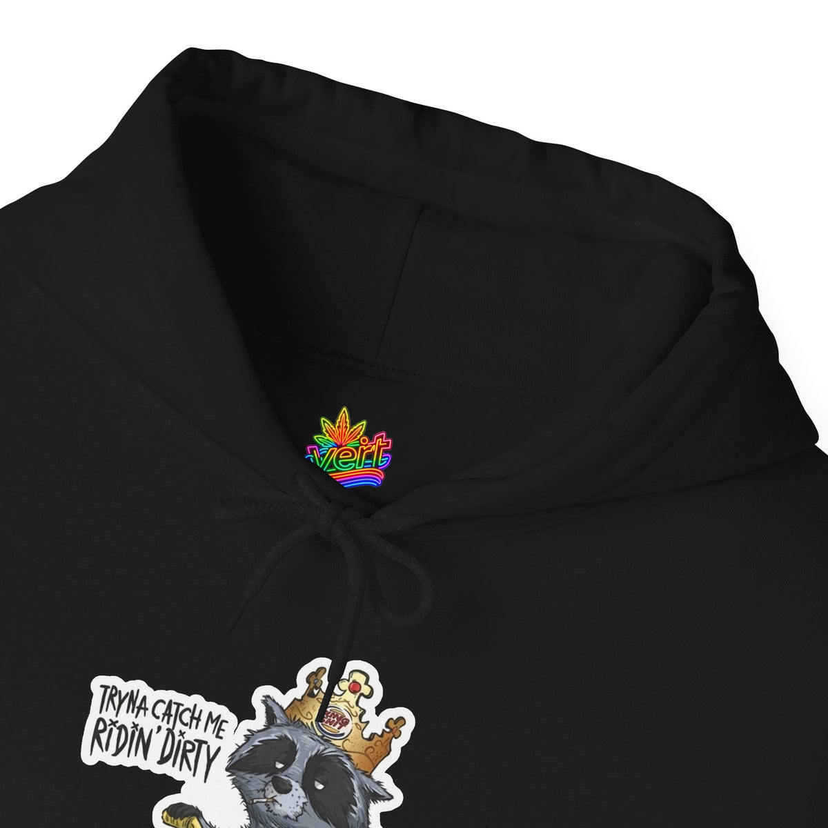 Vert Burger King Parody Vintage Style Unisex Graphic Hoodie