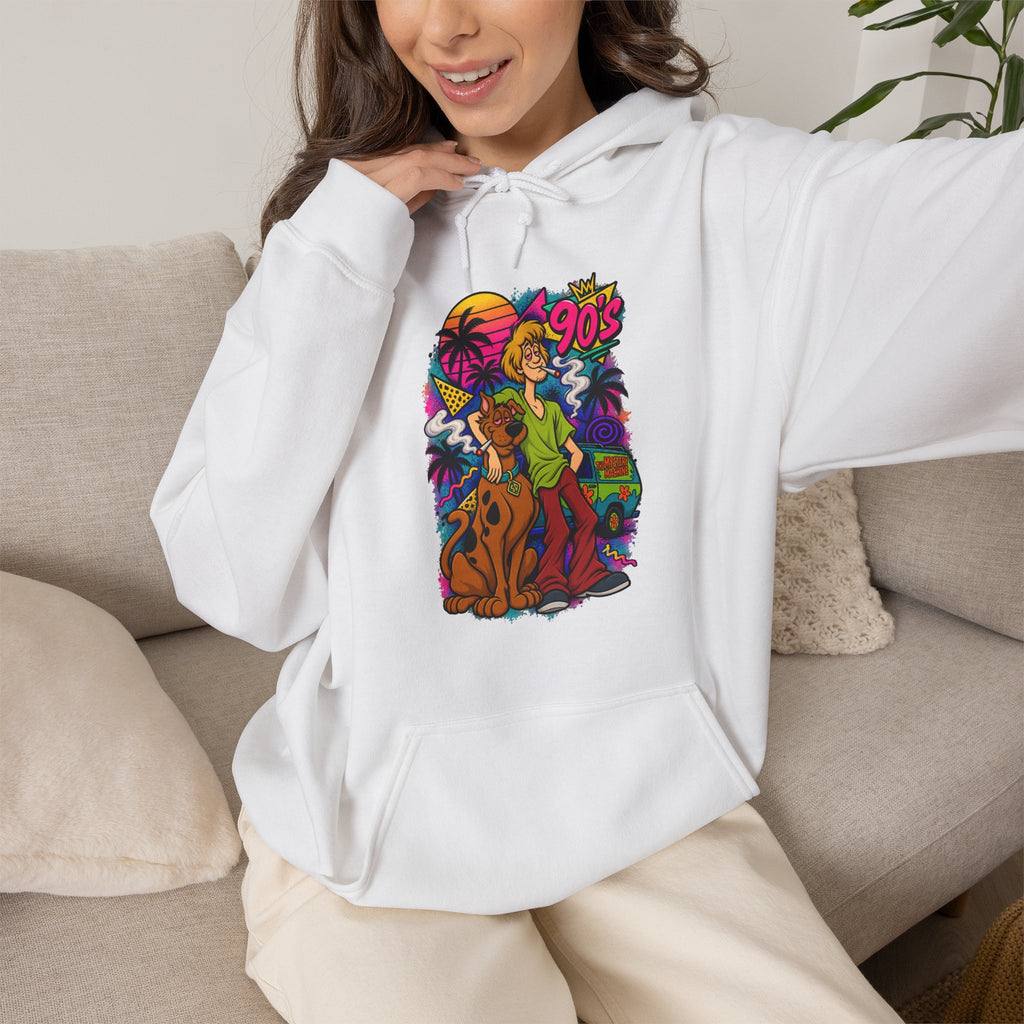 Vert Shaggy & Scooby Smoker Vintage Style Unisex Graphic Hoodie