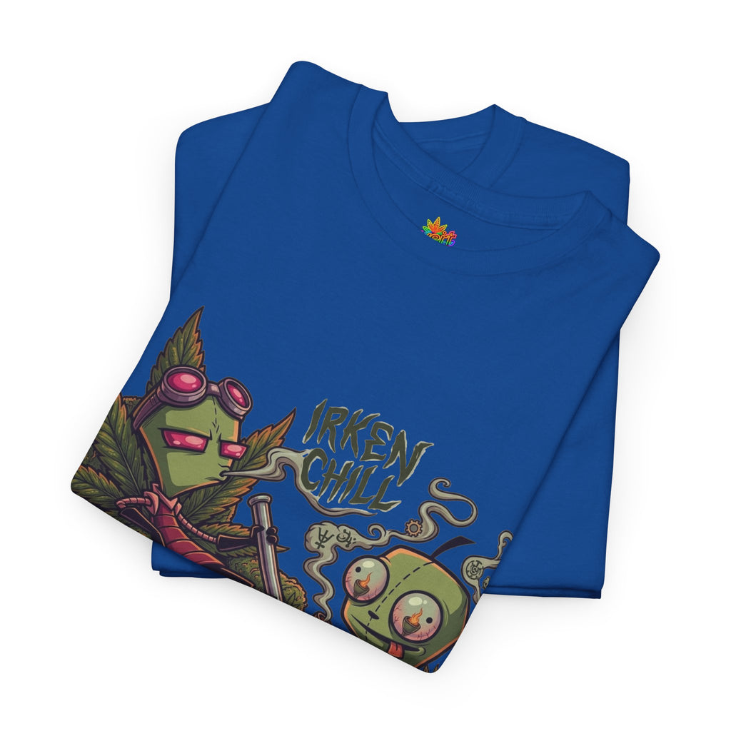 Vert Invader Zim Smoker Vintage Style Unisex Cotton Graphic T-Shirt