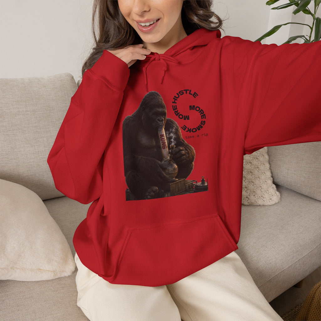 Vert King Kong Smoker Vintage Style Unisex Graphic Hoodie