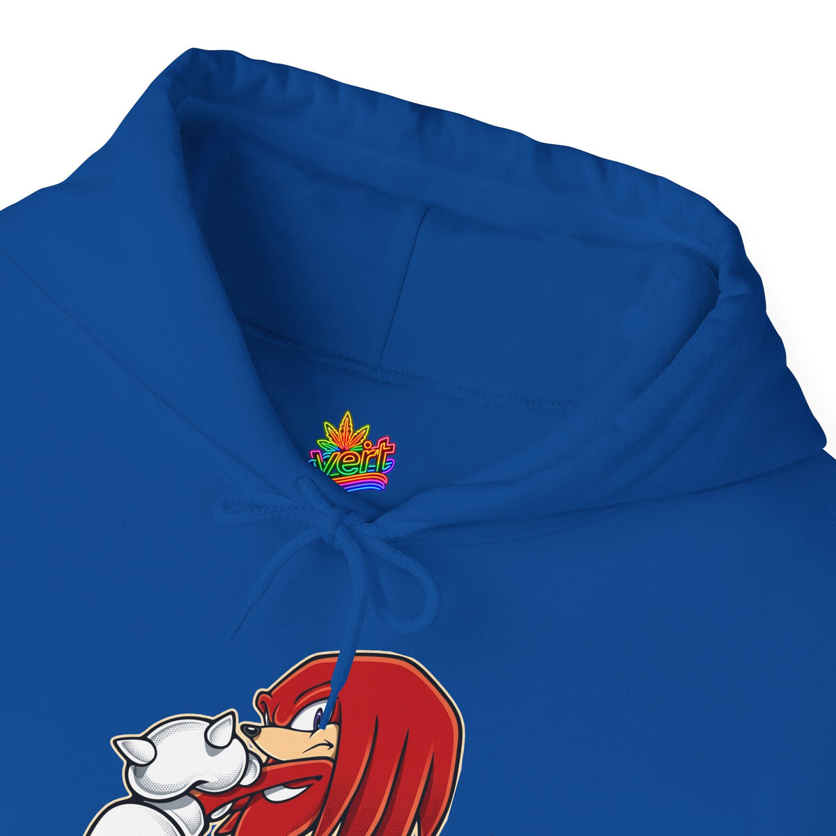 Vert Knuckles The Echidna Vintage Style Unisex Graphic Hoodie