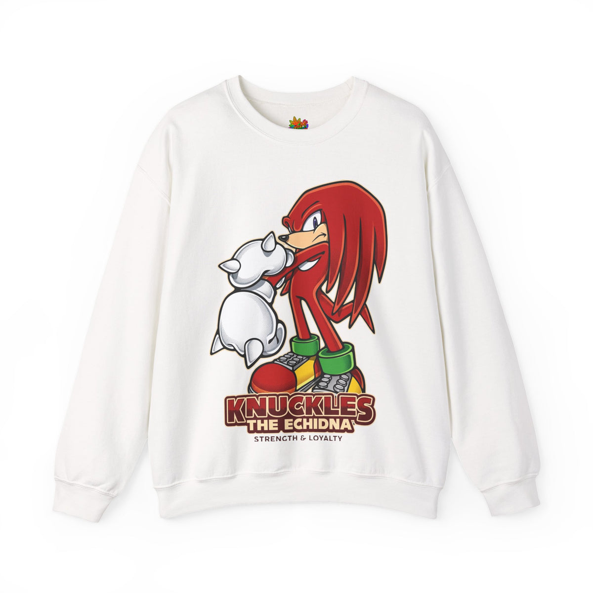 Vert Knuckles The Echidna Vintage Style Unisex Graphic Crewneck Sweatshirt