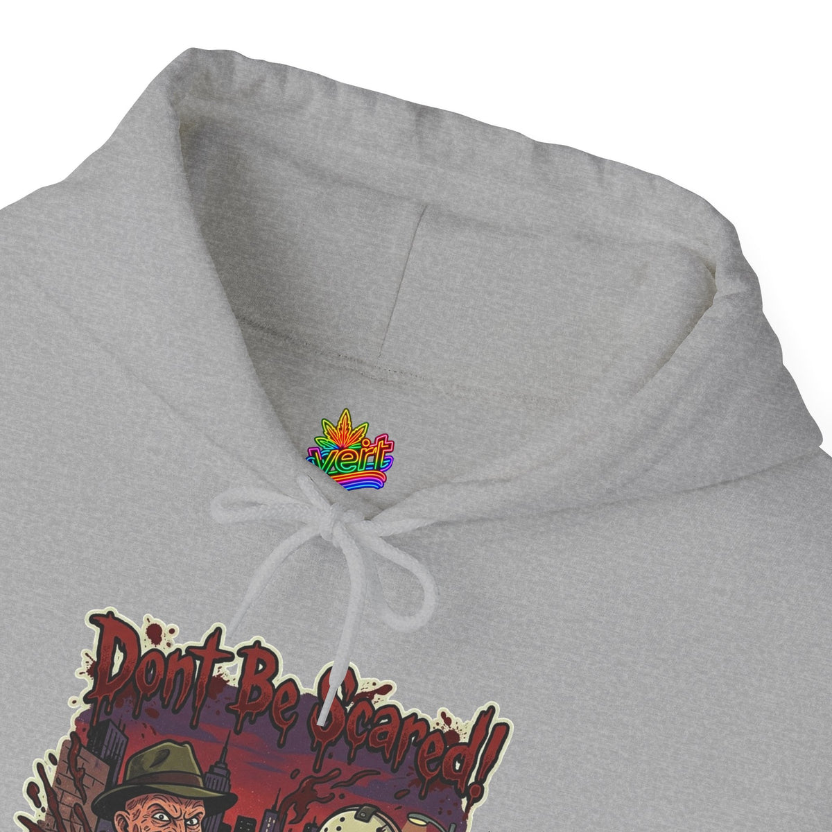 Vert Freddy & Jason Vintage Style Unisex Graphic Hoodie