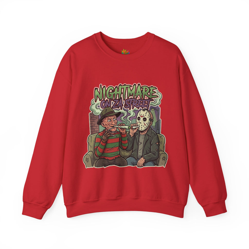 Vert Freddy & Jason Smoker Vintage Style Unisex Crewneck Sweatshirt
