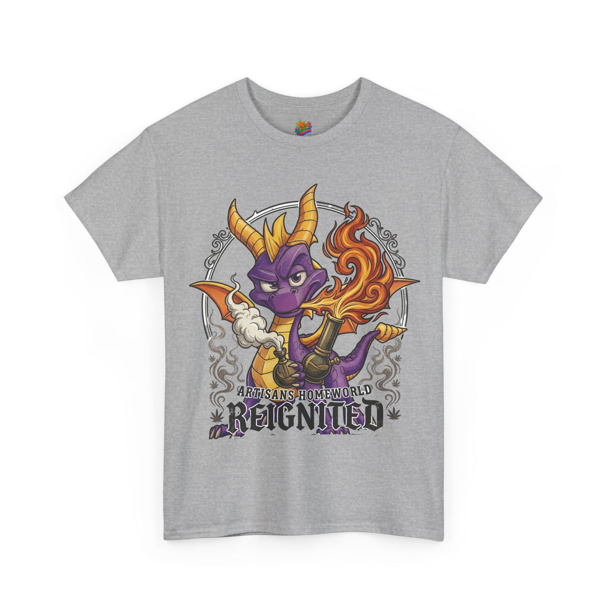 Vert Spyro Smoker Vintage Style Unisex Cotton Graphic T-Shirt