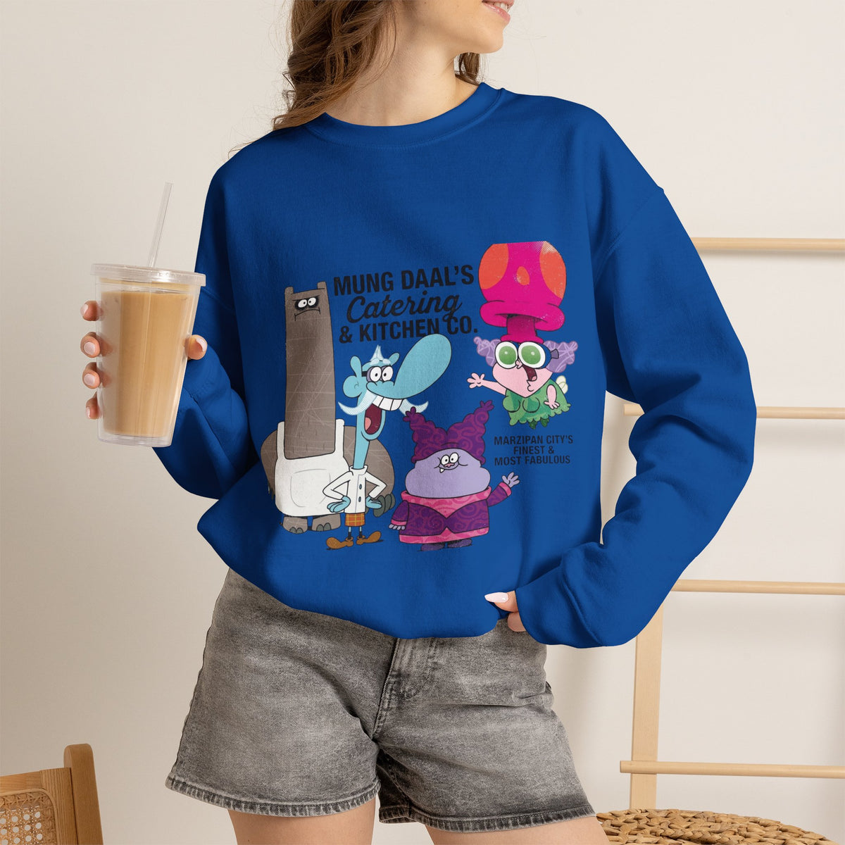 Vert Chowder Vintage Style Unisex Graphic Crewneck Sweatshirt