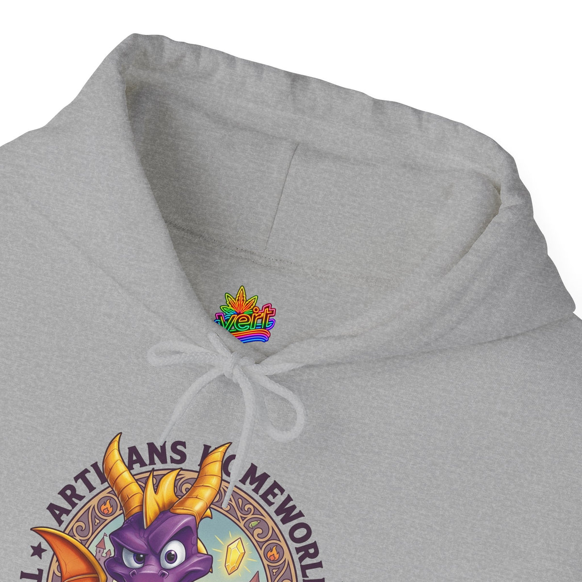 Vert Spyro Vintage Style Unisex Graphic Hoodie