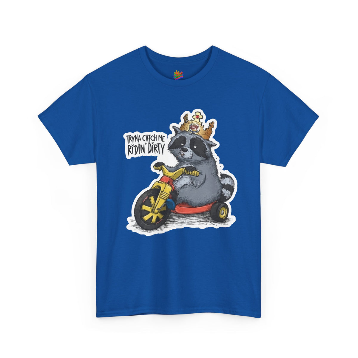 Vert Burger King Parody Vintage Style Unisex Cotton Graphic T-Shirt
