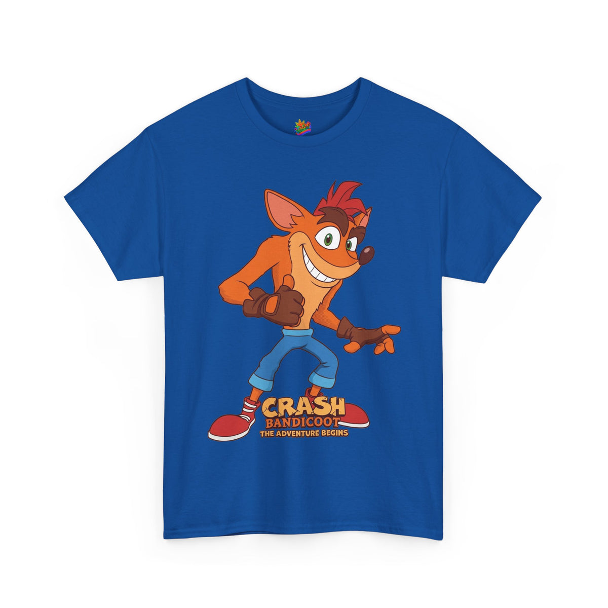 Vert Crash Bandicoot Vintage Style Unisex Cotton Graphic T-Shirt