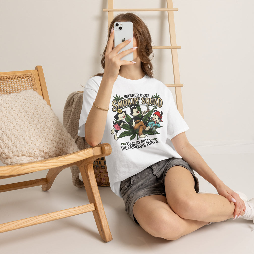 Vert Animaniacs Smoker Vintage Style Unisex Cotton Graphic T-Shirt