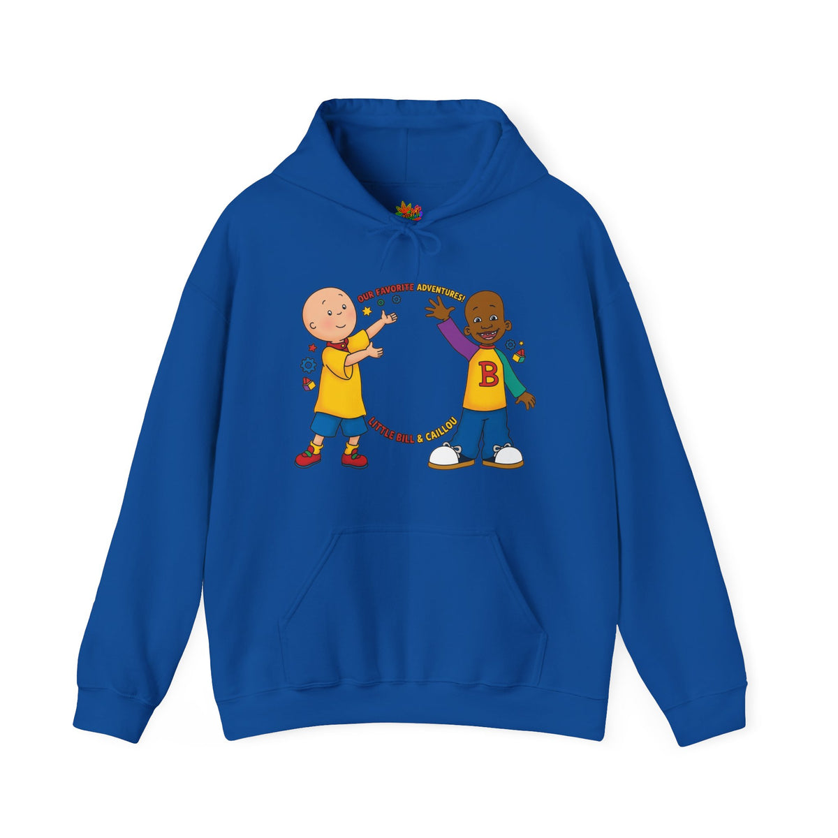 Vert Little Bill & Caillou Vintage Style Unisex Graphic Hoodie