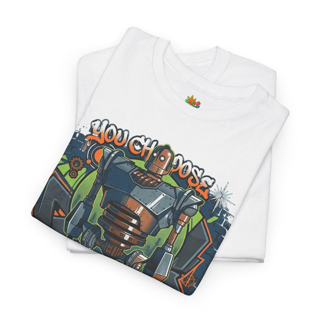 Vert Iron Giant Vintage Style Unisex Cotton Graphic T-Shirt