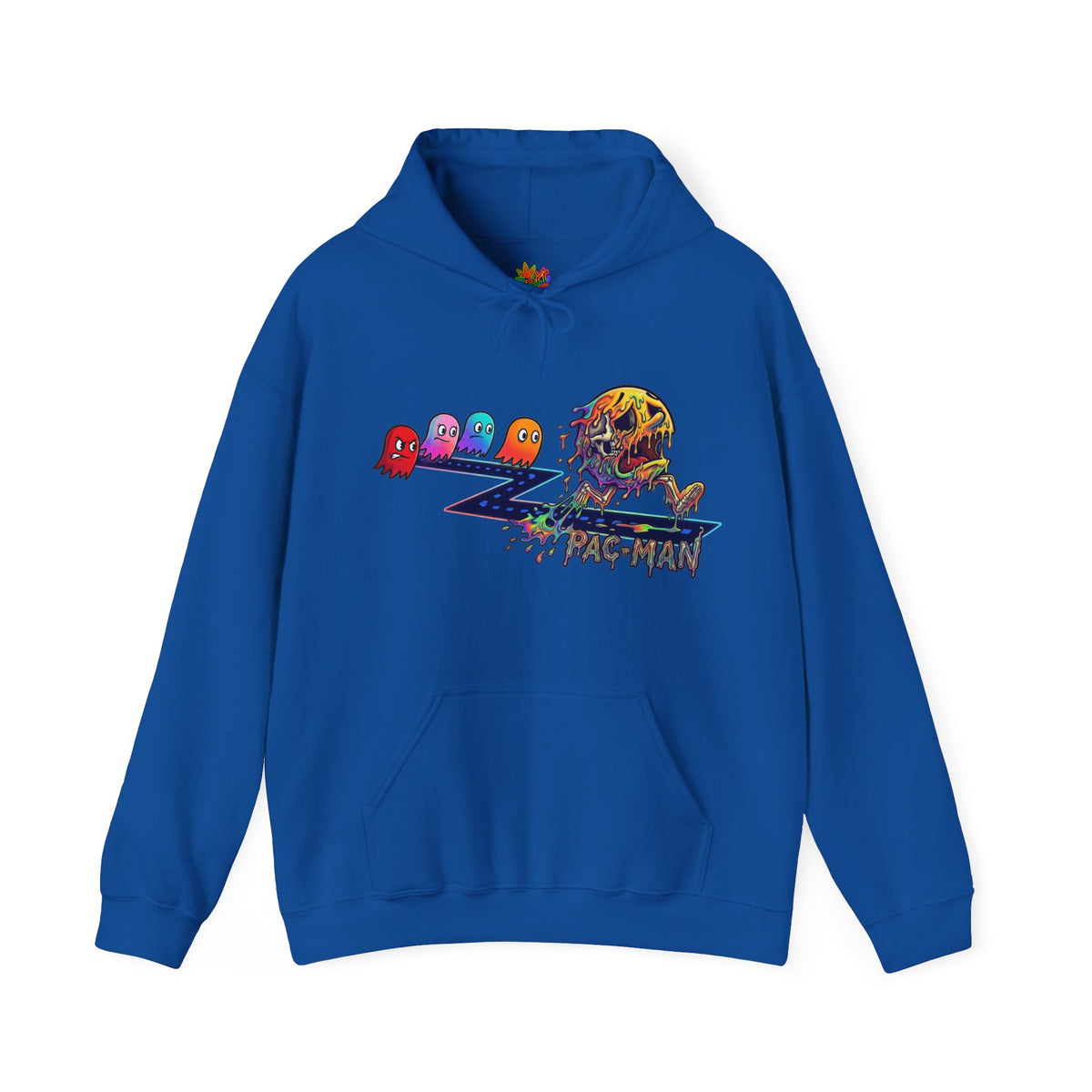 Vert Pac-Man Psychedelic Vintage Style Unisex Graphic Hoodie