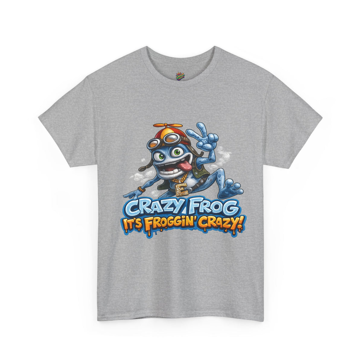 Vert Crazy Frog Vintage Style Unisex Cotton Graphic T-Shirt