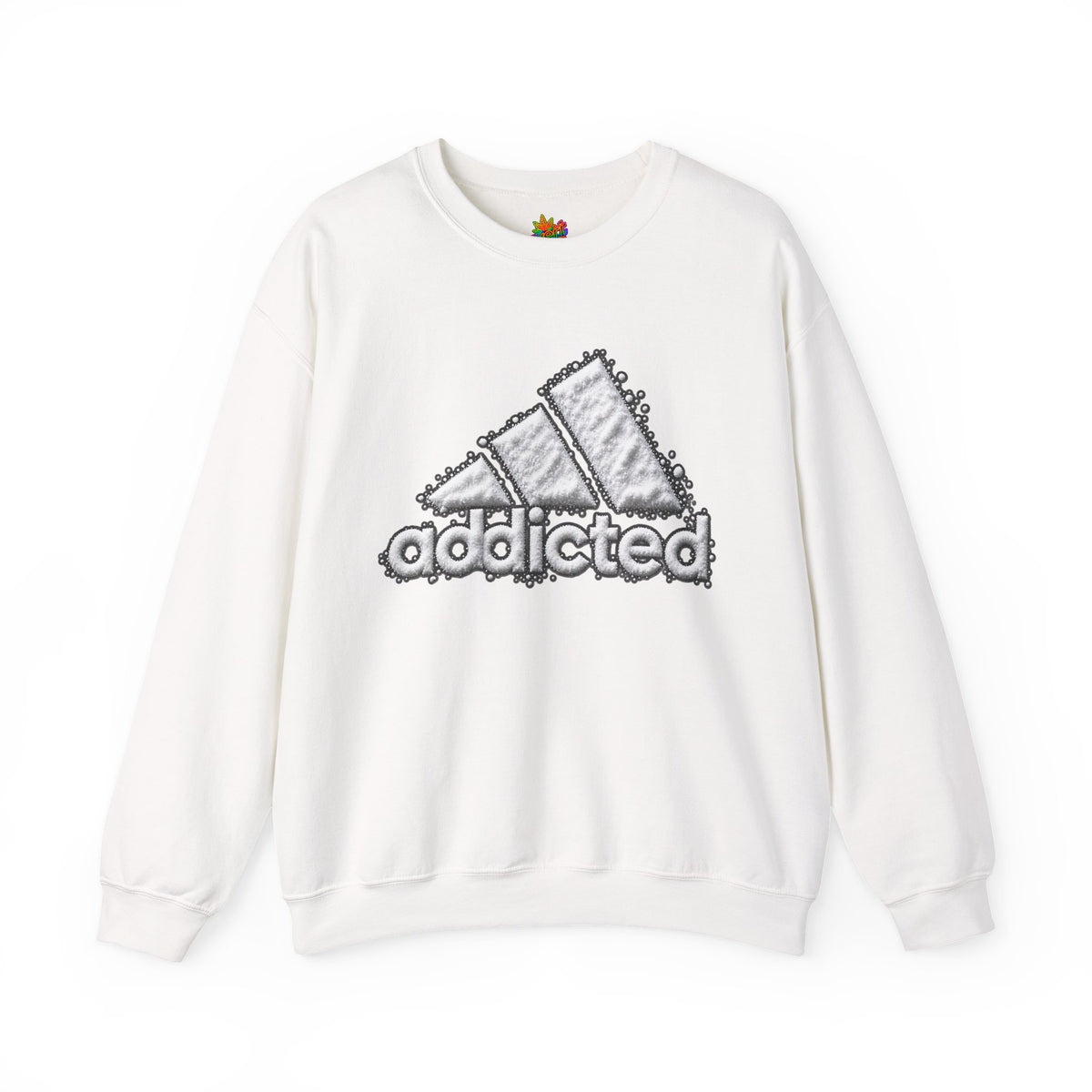 Vert Addicted Vintage Style Unisex Graphic Crewneck Sweatshirt