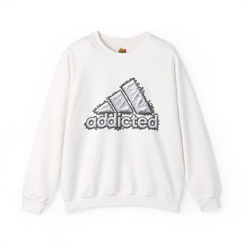 Vert Addicted Vintage Style Unisex Graphic Crewneck Sweatshirt