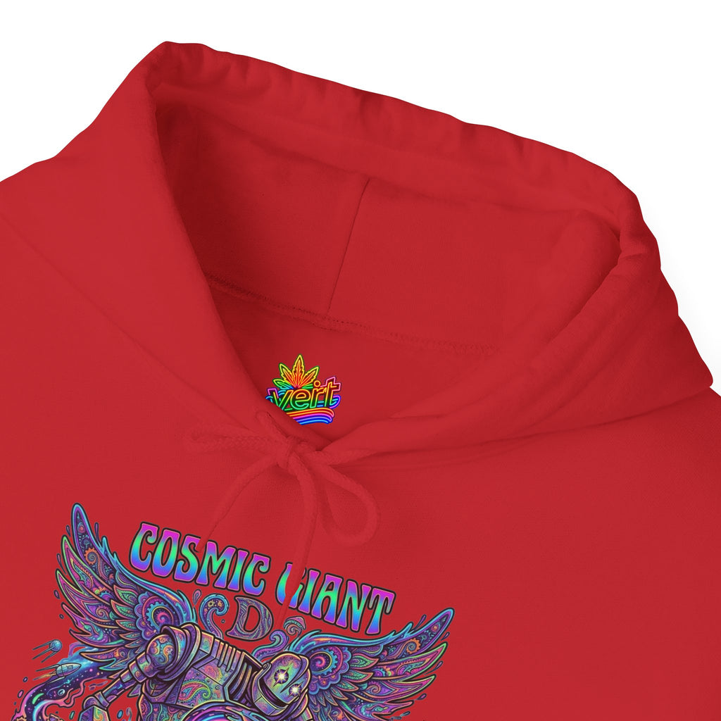 Vert Iron Giant Psychedelic Vintage Style Unisex Graphic Hoodie