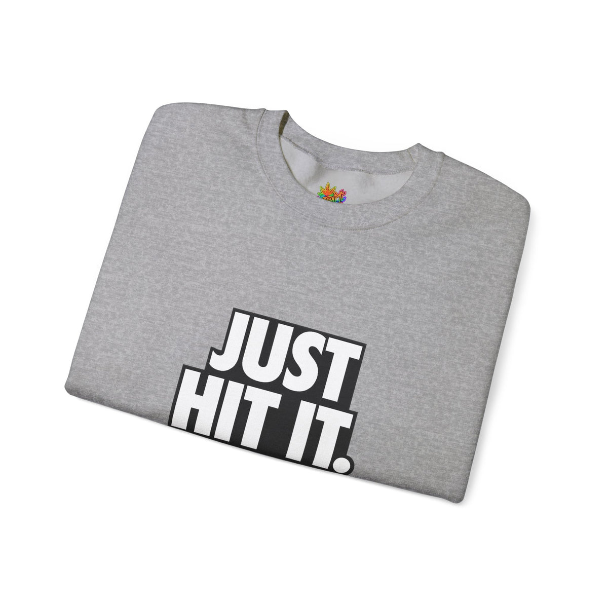 Vert Just Hit It Vintage Style Unisex Graphic Crewneck Sweatshirt