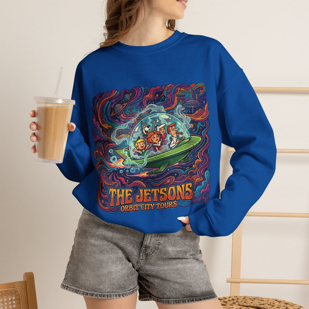 Vert Jetson Smoker Vintage Style Unisex Graphic Crewneck Sweatshirt
