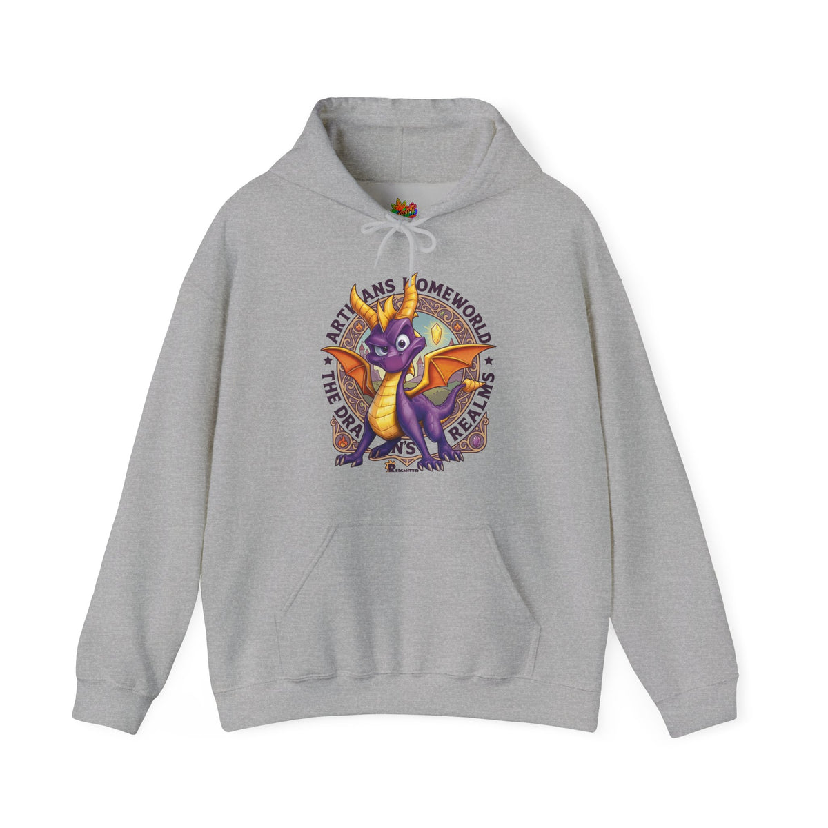 Vert Spyro Vintage Style Unisex Graphic Hoodie