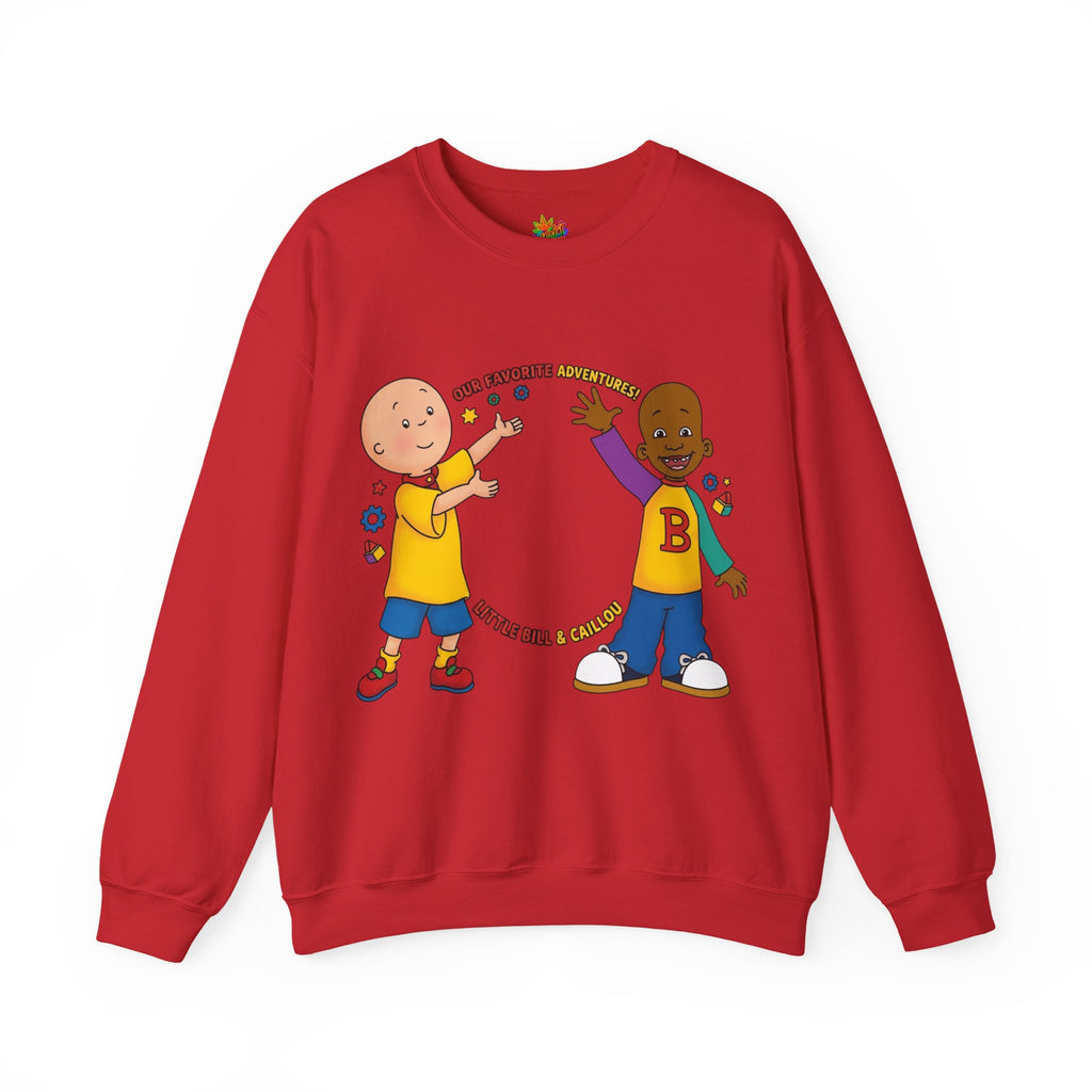 Vert Little Bill & Caillou Vintage Style Unisex Graphic Crewneck Sweatshirt