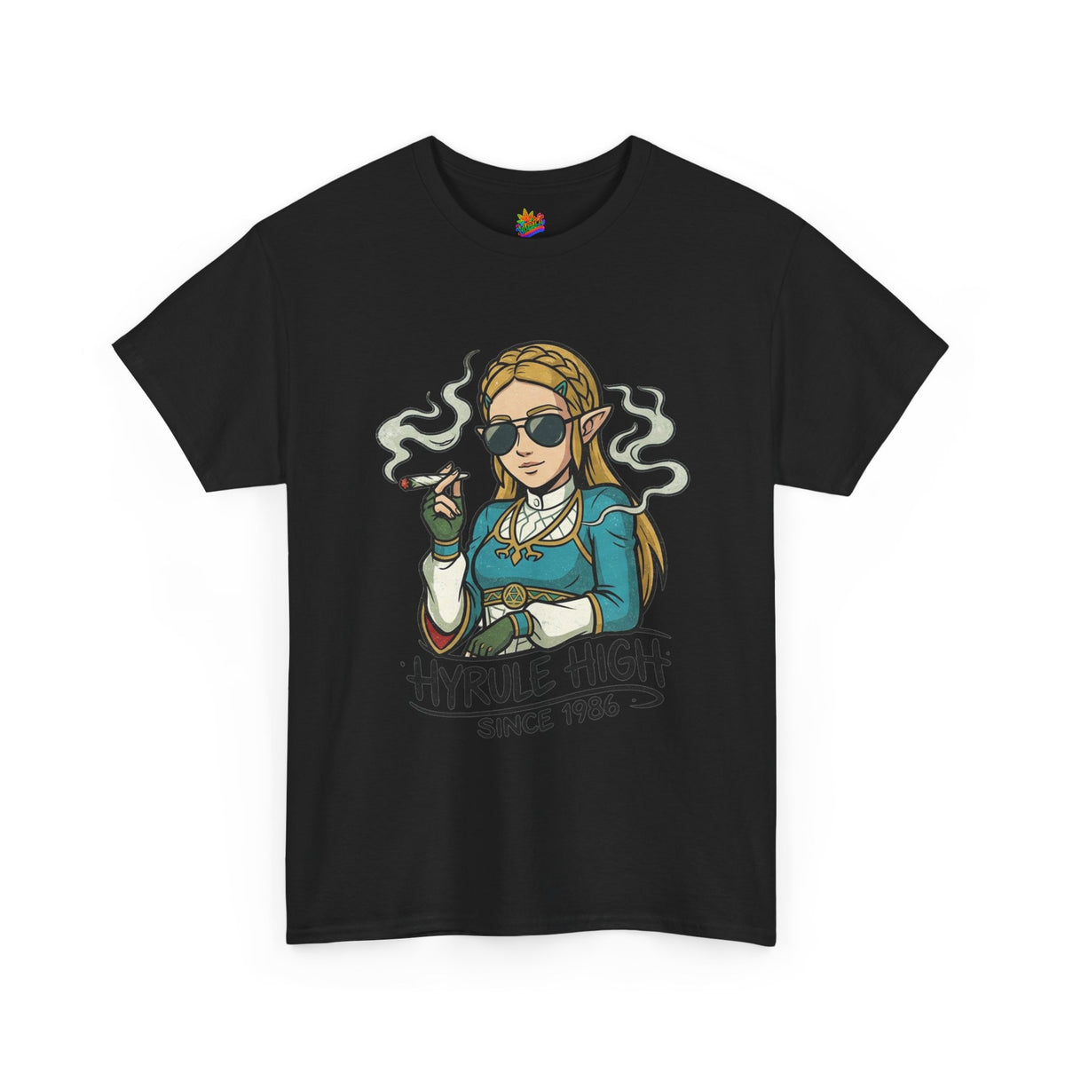 Vert Helda Vintage Style Unisex Cotton Graphic T-Shirt