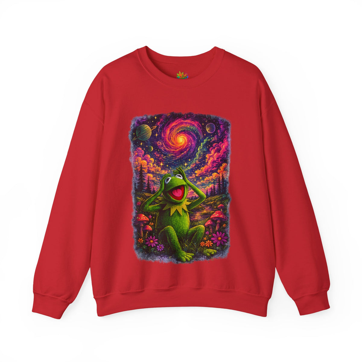 Vert Psychedelic Kermit Unisex Graphic Crewneck Sweatshirt