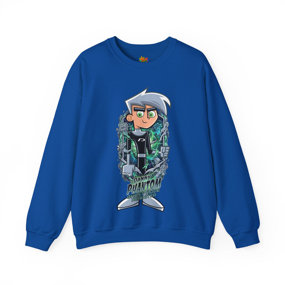 Vert Danny Phantom Vintage Style Unisex Graphic Crewneck Sweatshirt