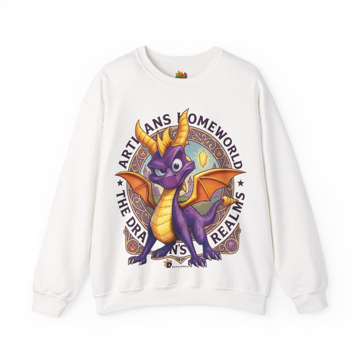Vert Spyro Vintage Style Unisex Graphic Crewneck Sweatshirt