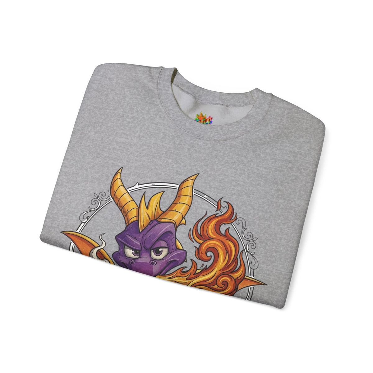 Vert Spyro Smoker Vintage Style Unisex Graphic Crewneck Sweatshirt