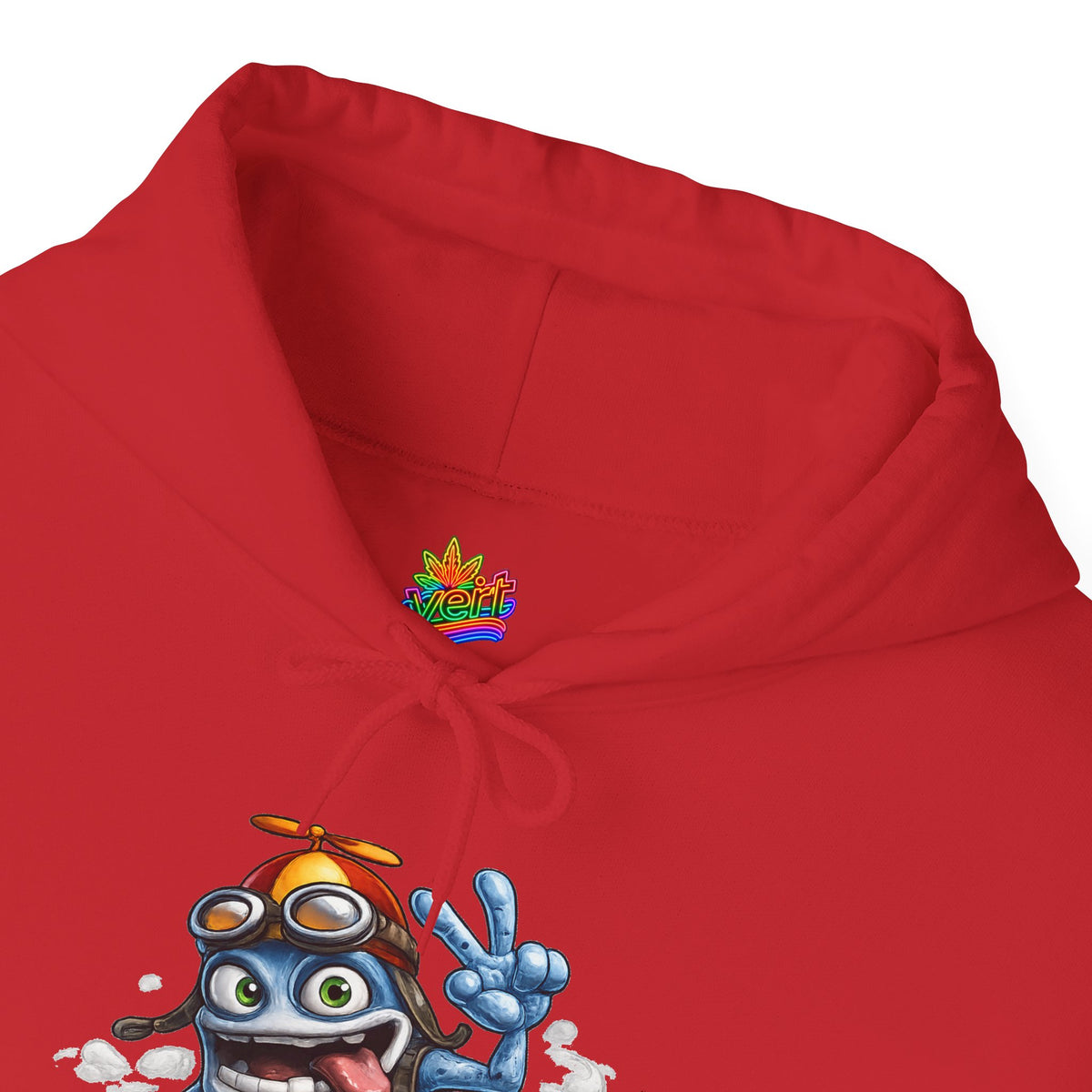 Vert Crazy Frog Vintage Style Unisex Graphic Hoodie