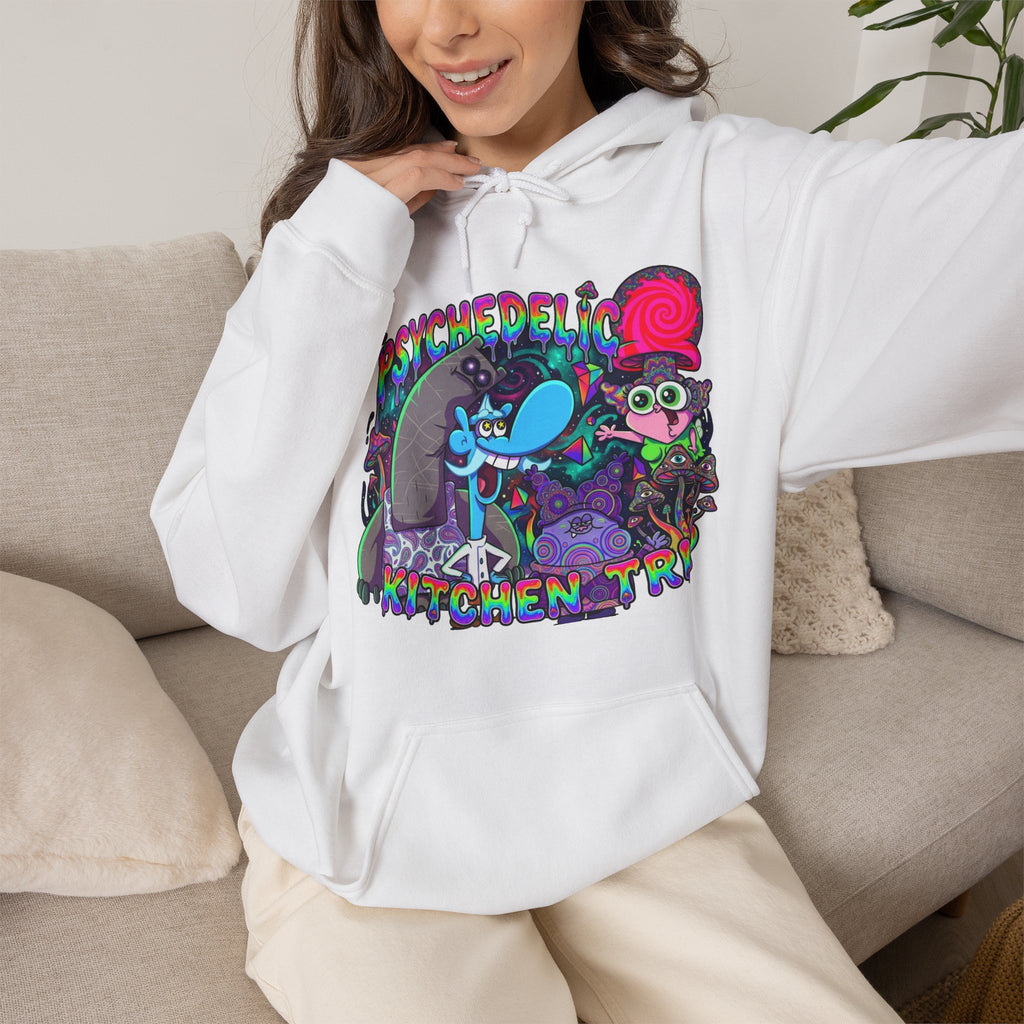 Vert Chowder Psychedelic Vintage Style Unisex Graphic Hoodie