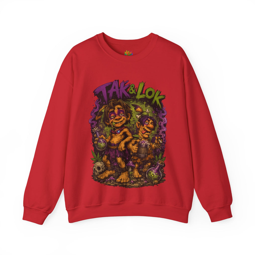 Vert Tak & Lok Vintage Style Unisex Graphic Crewneck Sweatshirt