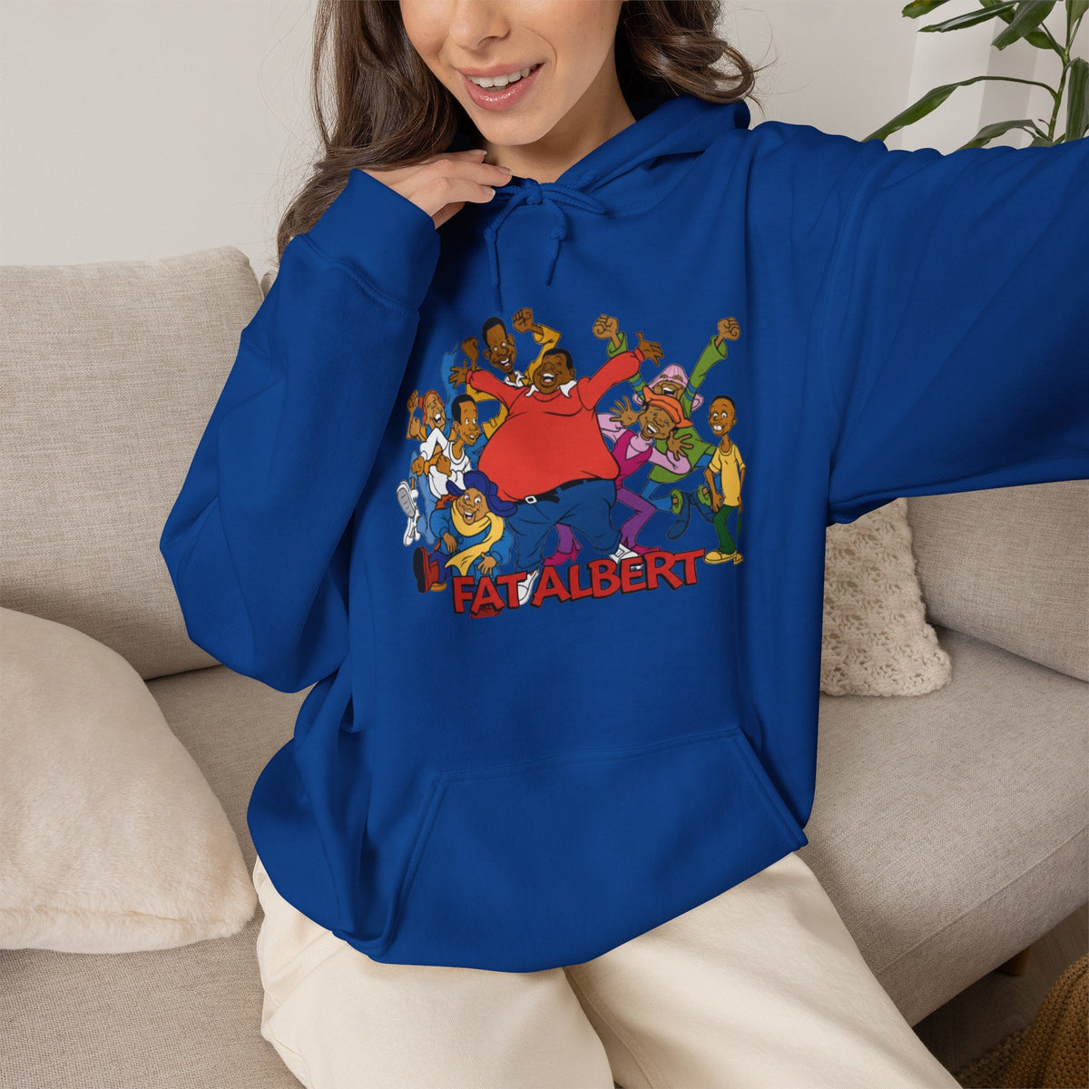 Vert Fat Albert Vinatge Style Unisex Graphic Hoodie