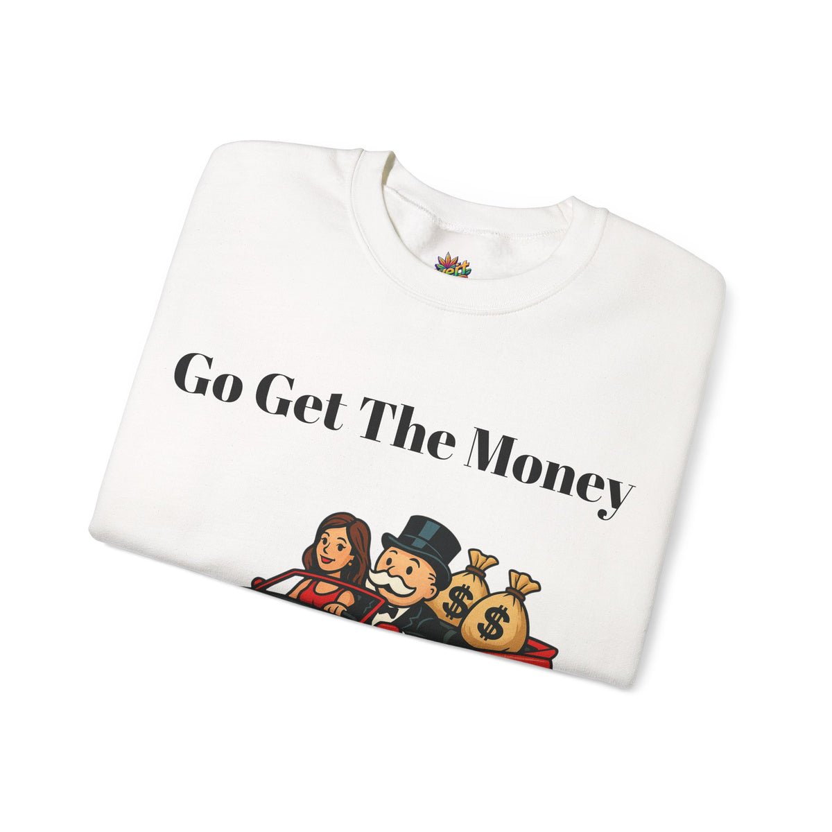 Vert Monopoly Man Vintage Style Unisex Graphic Crewneck Sweatshirt