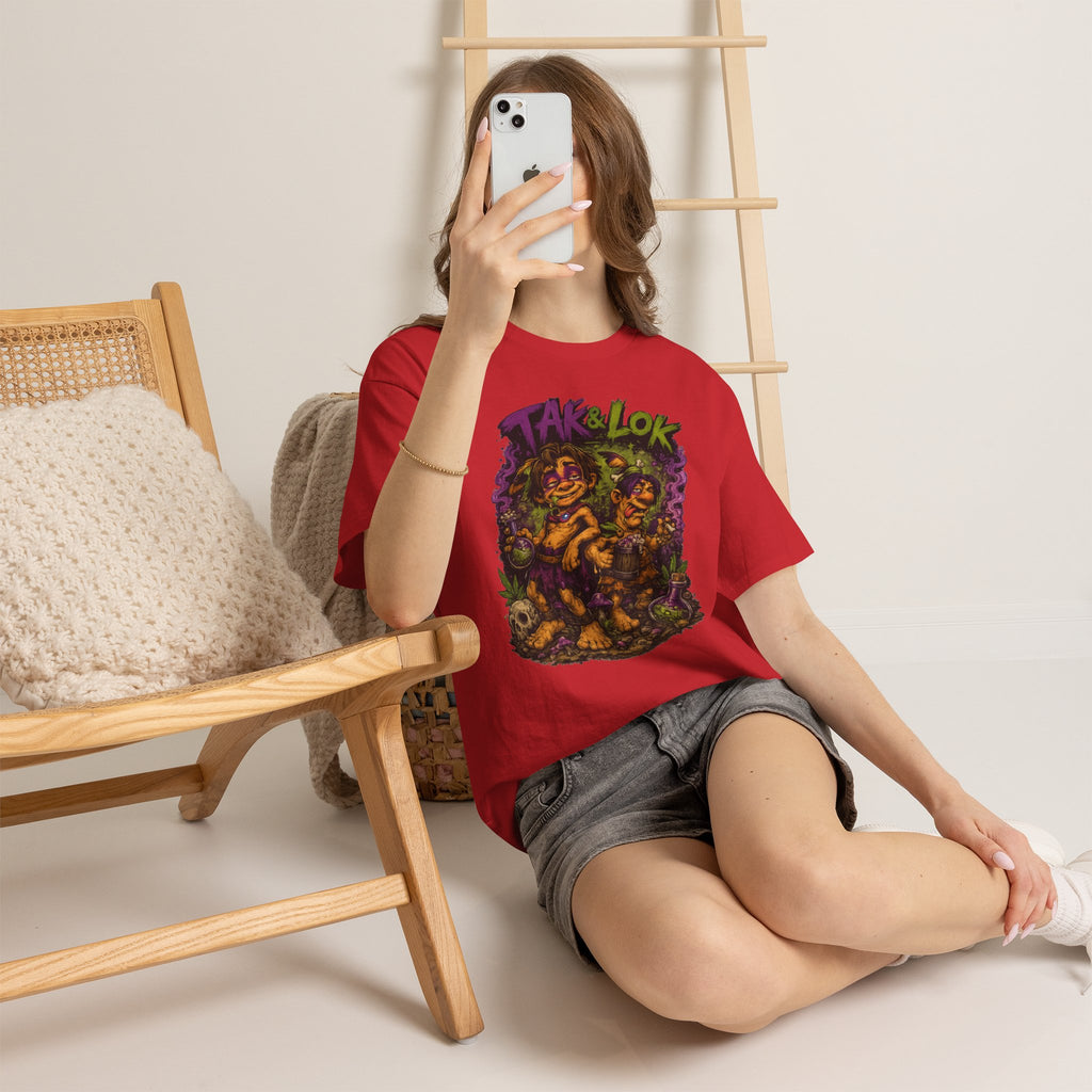 Vert Tak & Lok Vintage Style Unisex Cotton Graphic T-Shirt