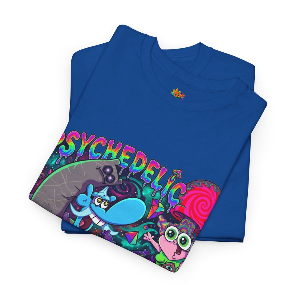 Vert Chowder Psychedelic Vintage Style Unisex Cotton Graphic T-Shirt