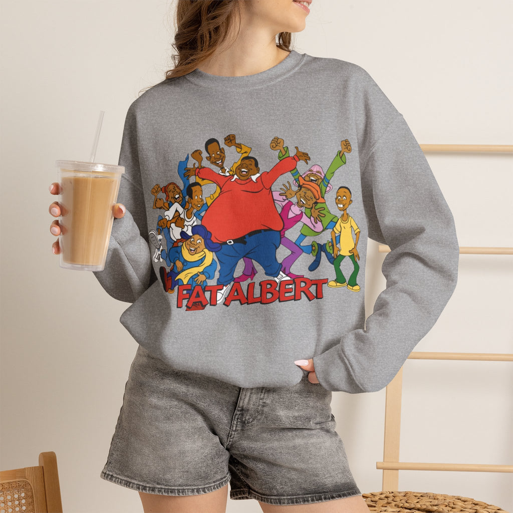 Vert Fat Albert Vintage Style Unisex Graphic Crewneck Sweatshirt