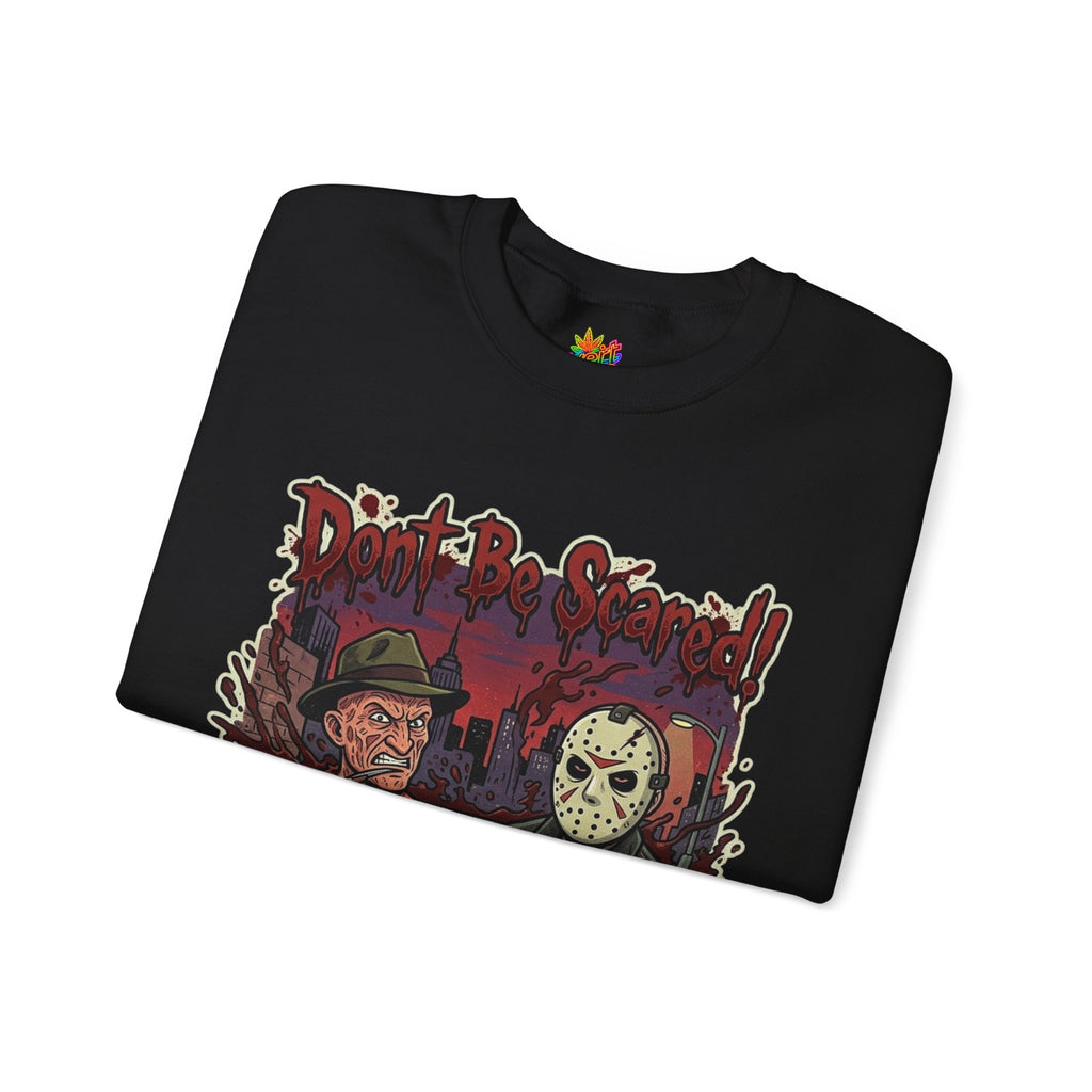 Vert Freddy & Jason Vintage Style Unisex Graphic Crewneck Sweatshirt