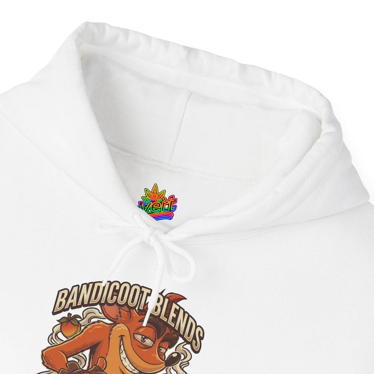 Vert Crash Bandicoot Smoker Vintage Style Unisex Graphic Hoodie