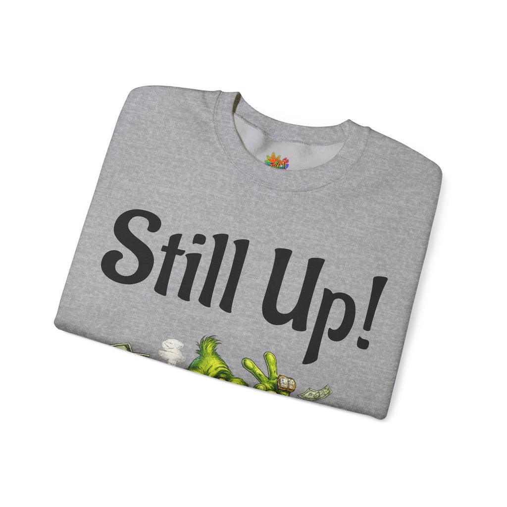 Vert Grinch Smoker Vintage Style Unisex Graphic Crewneck Sweatshirt