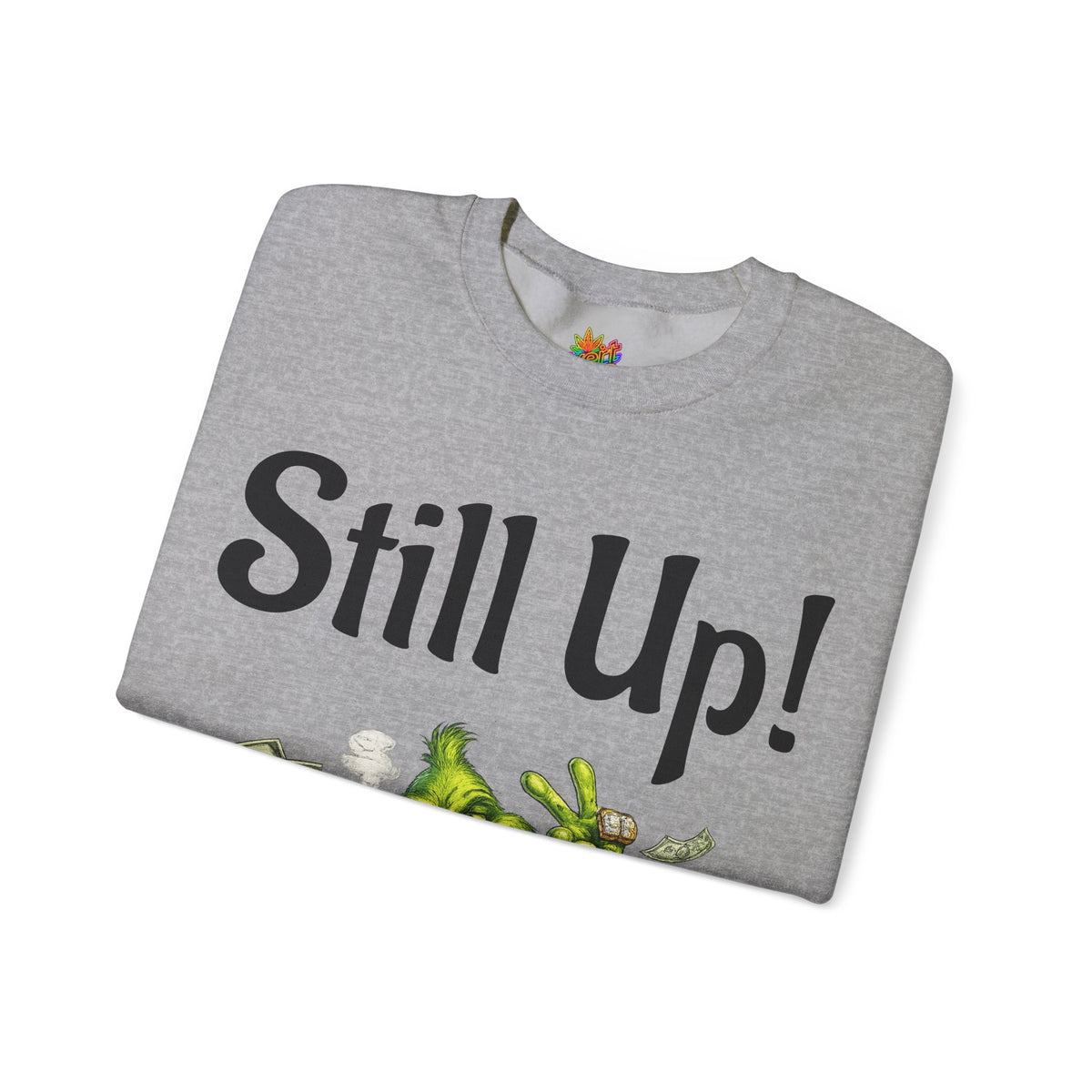 Vert Grinch Smoker Vintage Style Unisex Graphic Crewneck Sweatshirt